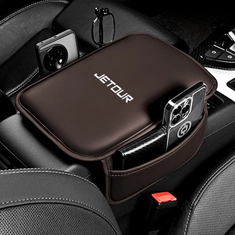 center console arm rest protector leather car armrest box pad storage pocket for chery jetour dashing x70 x90 plus traveler t2 center console arm rest protector leather car armrest box pad storage pocket for chery jetour dashing x70 x90 plus traveler t2