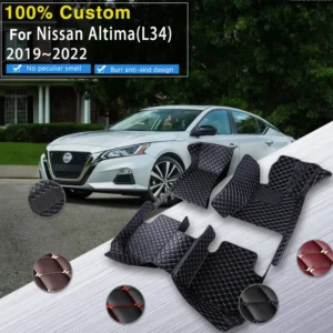 custom on hybrid vehicle car mats floor for nissan altima l34 s sr sv sl 2019 2020 2021 2022 waterproof floor mats set car
