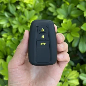 silicone car key cover case for toyota corolla rav4 camry 70 chr prado 150 highlander key holder accessories fob 2019 2020 2021