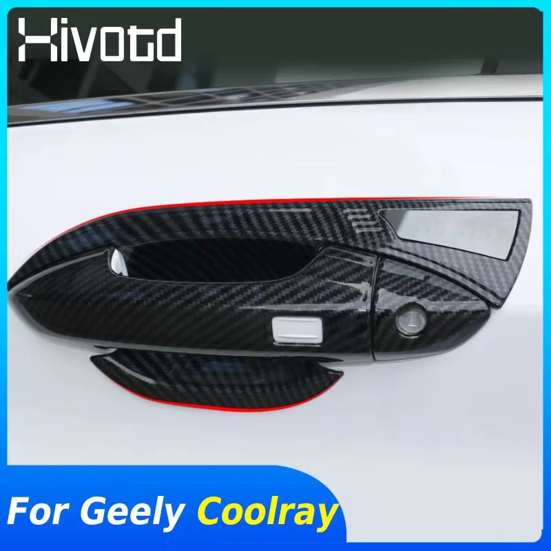 for geely new coolray sx11 belgee x50 2024 exterior handle car door handle cover door handle bowl trim sticker accessories parts for geely new coolray sx11 belgee x50 2024 exterior handle car door handle cover door handle bowl trim sticker accessories parts