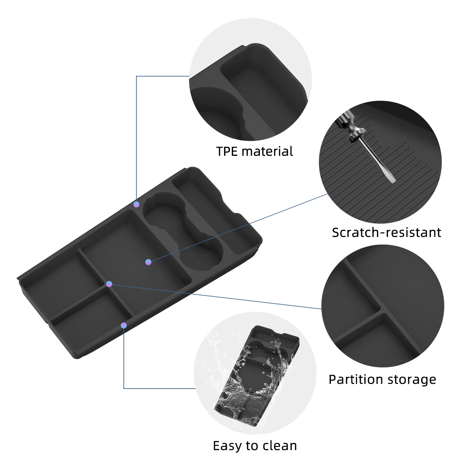 for geely coolray proton x50 2025 2026 center console armrest lower layer storage box tray organizer car interior for geely coolray proton x50 2025 2026 center console armrest lower layer storage box tray organizer car interior
