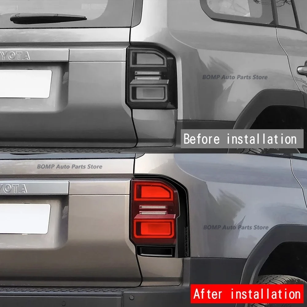 new for toyota land cruiser 250 prado lc250 2024 2025 abs black rear tail light lamps cover trim taillight car styling accessori new for toyota land cruiser 250 prado lc250 2024 2025 abs black rear tail light lamps cover trim taillight car styling accessori
