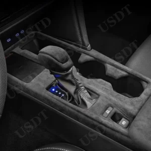 for toyota camry xv80 2025 2024 top suede car central control gear shift knob cover suede cap armrest box mat sticker