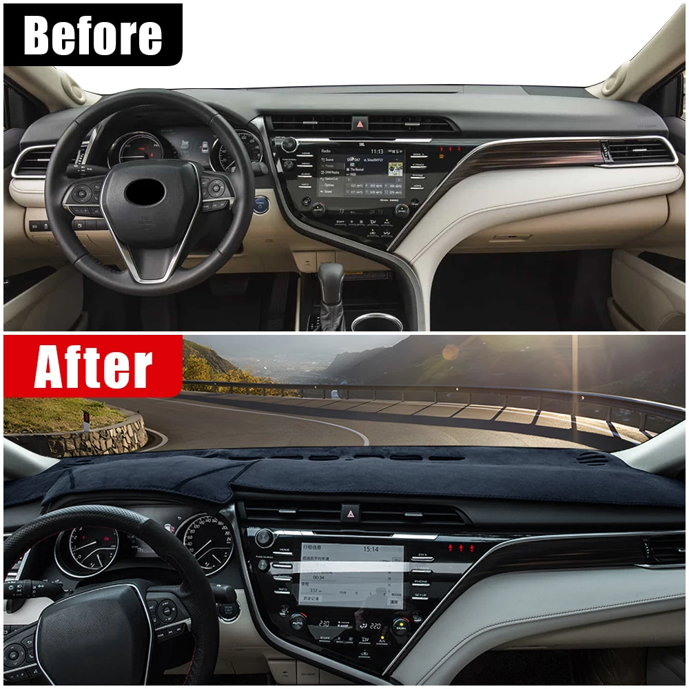 for toyota camry 70 xv70 2018 2019 2020 2021 2022 2023 hybrid car dashboard cover avoid light pad anti uv carpet non slip mats for toyota camry 70 xv70 2018 2019 2020 2021 2022 2023 hybrid car dashboard cover avoid light pad anti uv carpet non slip mats