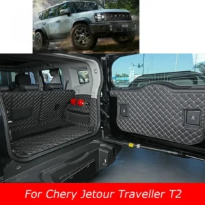 for chery jetour t2 2023 2024 leather trunk mats durable cargo liner boot interior cover car accessories