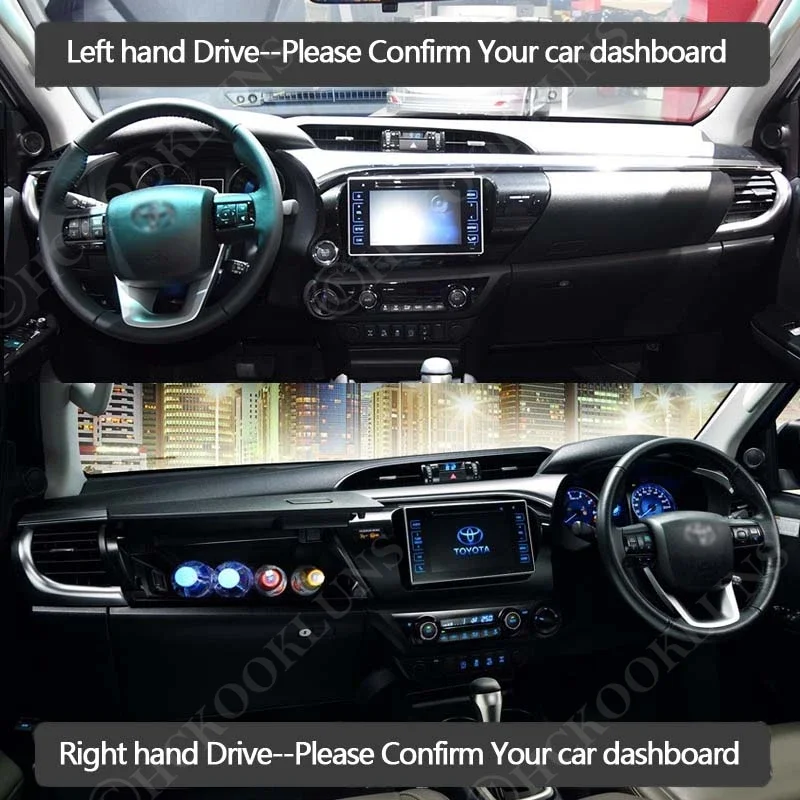 dashboard cover dash board mat carpet pad for toyota hilux an120 an130 2015~2021 sunshade cushion non slip 2016 2017 dashboard cover dash board mat carpet pad for toyota hilux an120 an130 2015~2021 sunshade cushion non slip 2016 2017