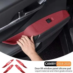 for toyota camry 2018 2025 car door lift window panel silicone pad waterproof protection mat anti slip wear resistant cover
