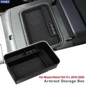 car center console armrest storage box tray for nissan patrol y62 ti l car accessories 2010 2014 2015 2016 2017 2018 2019 2020