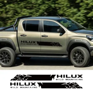 pickup door side stripes sticker for toyota hilux vigo revo truck wild mountains vinyl decor covers car decals auto accessories