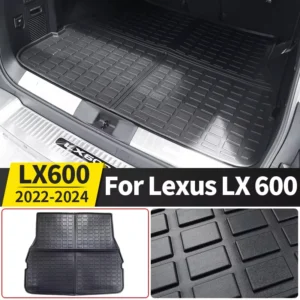 seats car trunk tail box mat for 2022 2023 2024 lexus lx600 lx 600 lx500d interior decoration accessories waterproof carpet
