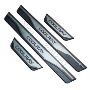 for geely coolray 2023~2026 car door sill scuff plate welcome pedal protection pad guard stainless steel car styling accessories