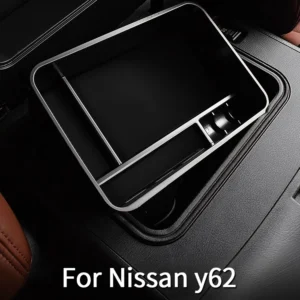 central control storage box for nissan patrol y62 accessories nismo cover upgrades interior 2010 2023