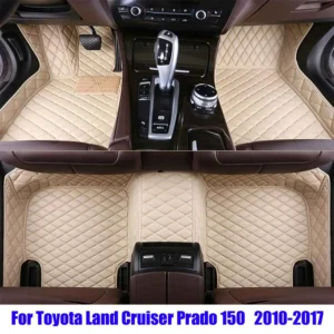 auto carpets leather pads fit for toyota land cruiser prado 150 2010 2011 2012 2013 2014 2015 2016 2017 car floor mats foot rugs