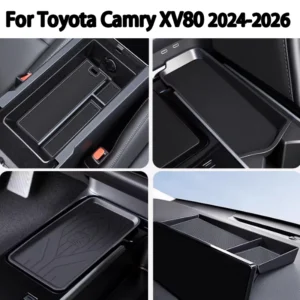 for toyota camry xv80 9thgen 2024 2026 tpe center console storage box armrest box organizer dust mat interior special accessorie