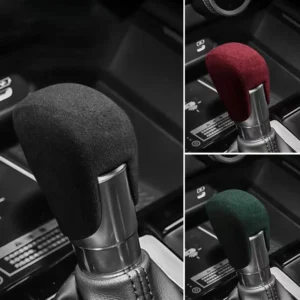 suede gear shift knob cover interior accessories for honda accord 2018 2025, inspire, crider, civic 10th gen/11th gen,fit 21 25