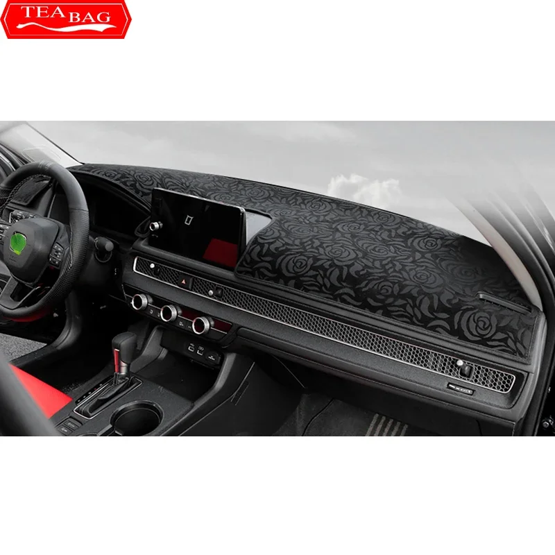 car styling dash mat dashmat dashboard cover sun shade dash board cover carpet for honda civic 11th gen 2021 2022 car styling dash mat dashmat dashboard cover sun shade dash board cover carpet for honda civic 11th gen 2021 2022
