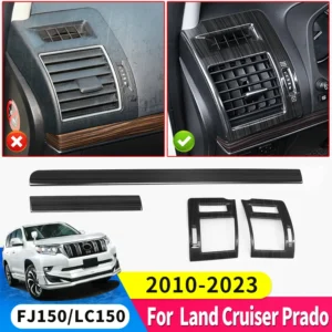 stainless steel air conditioning vent decoration accessories for toyota land cruiser prado 150 fj150 modification accessories