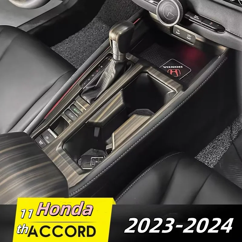 car center console gear shift panel cover abs plastic decoration frame for honda accord 11th 2023 2024 auto interior accessories car center console gear shift panel cover abs plastic decoration frame for honda accord 11th 2023 2024 auto interior accessories