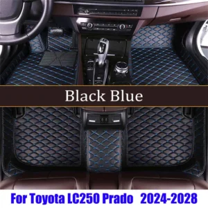 7 seats car floor mats for toyota land cruiser prado 250 j250 lc250 2024 2025 2026 2027 2028 auto leather full set carpet pads