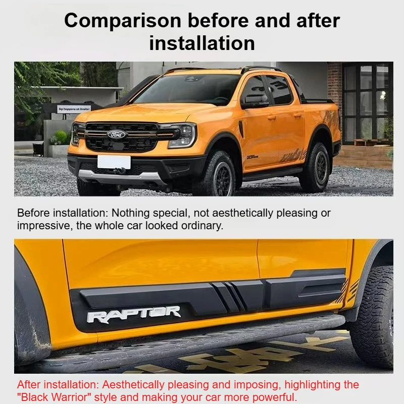 body trim panel door trim strip door edge guard panel black warrior anti scratch panel for ford ranger t9 2023 2025 body trim panel door trim strip door edge guard panel black warrior anti scratch panel for ford ranger t9 2023 2025