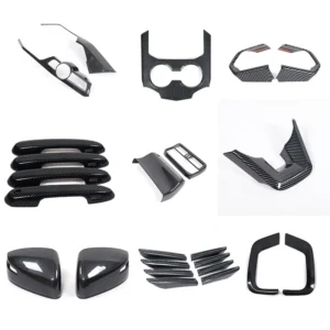 for toyota land cruiser 300 lc300 2021 25 abs carbon fiber car interior steering wheel teacup panel cover decorative accessories