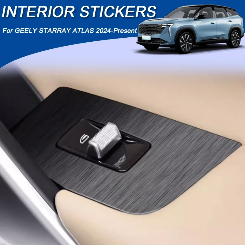 for geely starray atlas 2024 2026lhd car carbon interior sticker auto lifting window panel decal gear inner door protective film for geely starray atlas 2024 2026lhd car carbon interior sticker auto lifting window panel decal gear inner door protective film