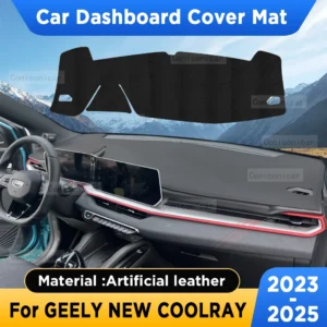 for geely new coolray 2023 2024 2025 car dashboard cover mat sun shade pad artificial leather rug panel mat carpets accessories