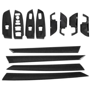 for honda accord 2018 2022 abs carbon fiber car interior air outlet decoration frame cover trim gear shift armrest box cover