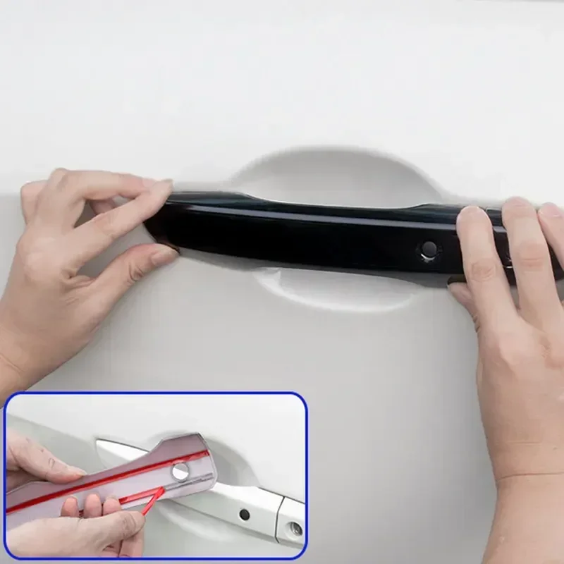 1 set for lhd honda civic 10th gen 2016 2021 exterior door handle frame cover trim abs protective sticker 1 set for lhd honda civic 10th gen 2016 2021 exterior door handle frame cover trim abs protective sticker