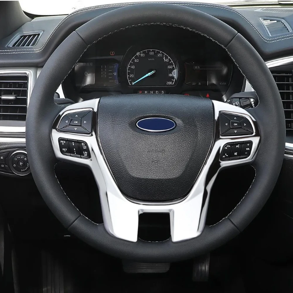 for ford everest explorer endeavour ranger 2015 2020 abs steering wheel decoration sequin interior car for ford everest explorer endeavour ranger 2015 2020 abs steering wheel decoration sequin interior car