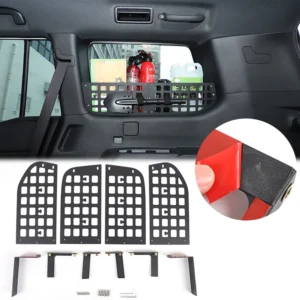 for land cruiser toyota prado lc250 250 2024 2025 side window storage organizer rear trunk molle panels debris rack accessories