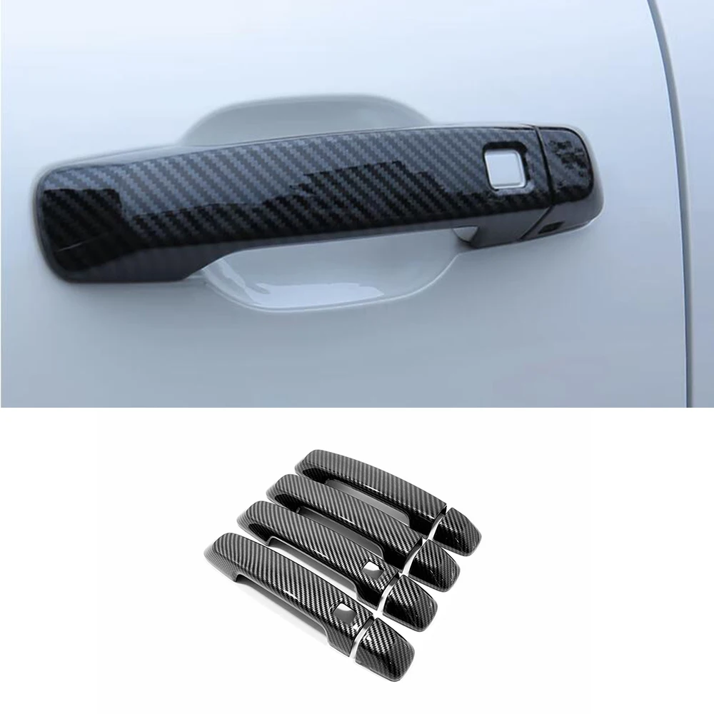for haval dargo 2021 2022 2023 abs chrome carbon black car door protector handle / bowl cover trim styling auto for haval dargo 2021 2022 2023 abs chrome carbon black car door protector handle / bowl cover trim styling auto