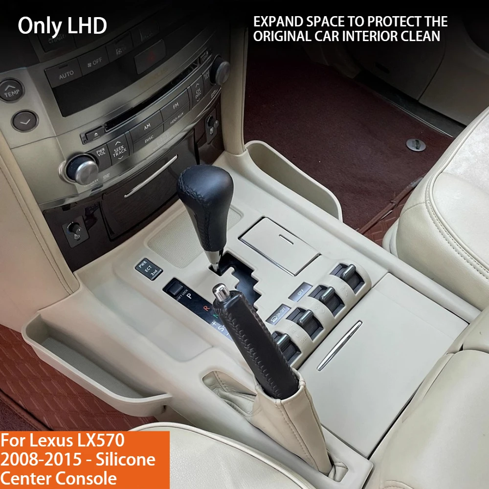 for lexus lx570 2008 2019 silicone center console panel pad & gear shift storage organizer | interior car mod accessory for lexus lx570 2008 2019 silicone center console panel pad & gear shift storage organizer | interior car mod accessory