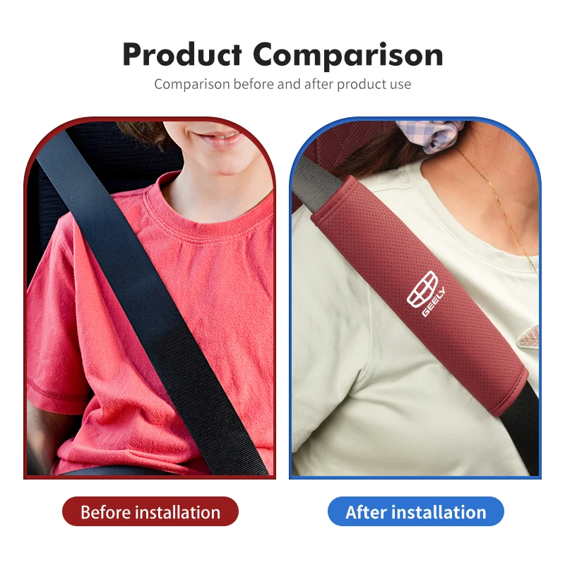 breathable car seat belt shoulder cover strap protection pad for geely monjaro atlas tugella geometry c coolray emgrand ec breathable car seat belt shoulder cover strap protection pad for geely monjaro atlas tugella geometry c coolray emgrand ec