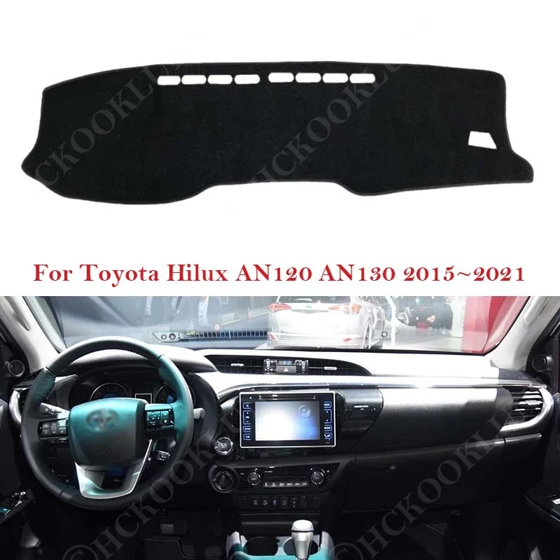 dashboard cover dash board mat carpet pad for toyota hilux an120 an130 2015~2021 sunshade cushion non slip 2016 2017 dashboard cover dash board mat carpet pad for toyota hilux an120 an130 2015~2021 sunshade cushion non slip 2016 2017