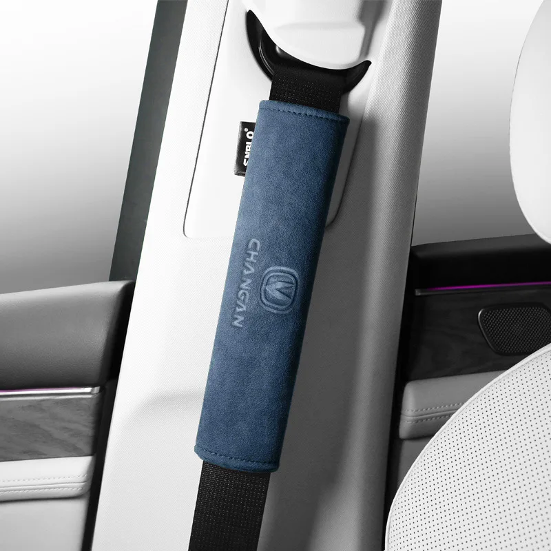 for changan cs35 cs55 plus cs75 cs85 cs95 uni v uni t uni k 2025 suede car interior safety belt case shoulder guards for changan cs35 cs55 plus cs75 cs85 cs95 uni v uni t uni k 2025 suede car interior safety belt case shoulder guards