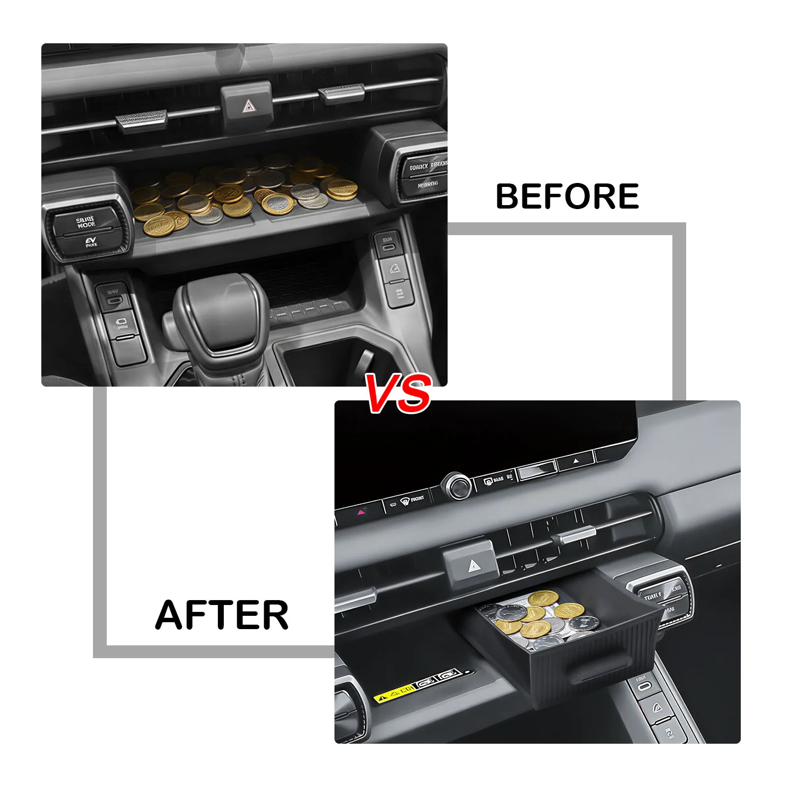 center console drawer hidden coin storage box tray for 2026 toyota rav4/rav 4 interior coin drawer storage organizer center console drawer hidden coin storage box tray for 2026 toyota rav4/rav 4 interior coin drawer storage organizer