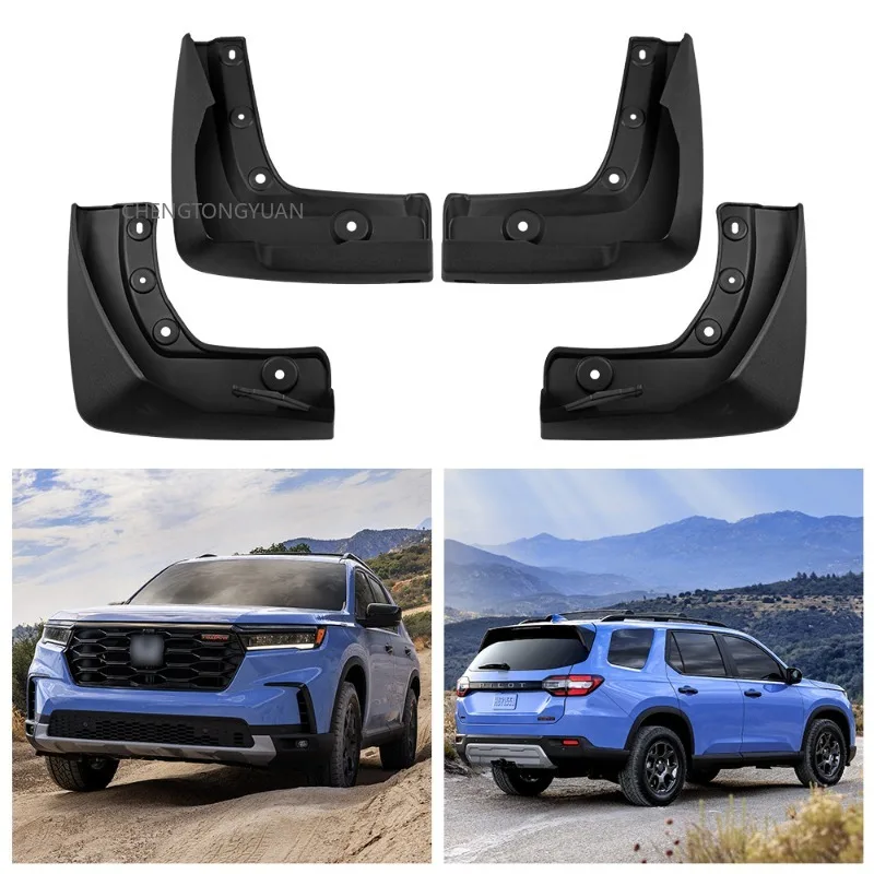 auto exterior parts car mud flaps mudguard splash guards black abs 4piece set for honda pilot 2023 2024 fender protector perfect auto exterior parts car mud flaps mudguard splash guards black abs 4piece set for honda pilot 2023 2024 fender protector perfect