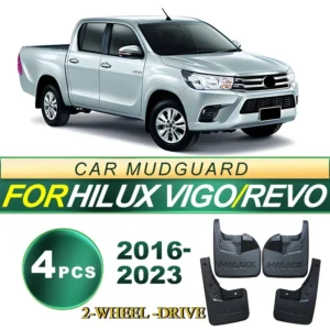 for toyota hilux vigo 2016 2017 2018 2019 2020 2021 2022 2023 fender mudguard mud flaps guard splash flap mudguards car accessor