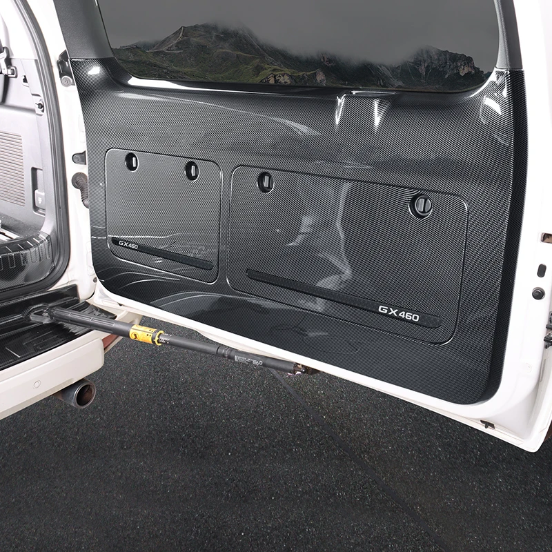 for 2010 2023 2022 lexus gx460 tailgate panel cover,interior upgraded trunk modification fiber pattern garnish parts for 2010 2023 2022 lexus gx460 tailgate panel cover,interior upgraded trunk modification fiber pattern garnish parts