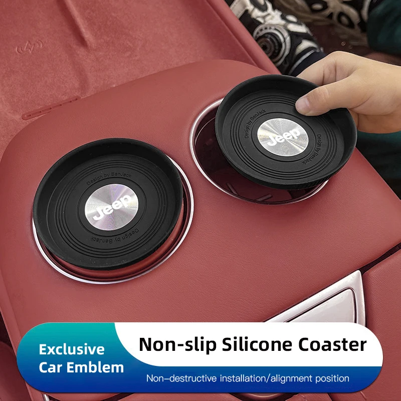 2pcs new car water cup silicone pad anti slip noise reduction for jeep gladiator grand cherokee compass patriot liberty rubicon 2pcs new car water cup silicone pad anti slip noise reduction for jeep gladiator grand cherokee compass patriot liberty rubicon