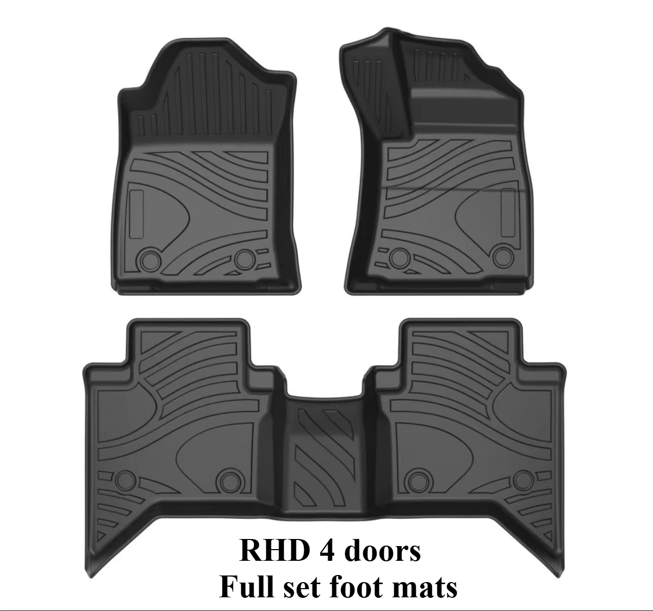 for toyota hilux revo rocco 2015 2025 right rudder tpe rubber mat waterproof and wear resistant car interior mat for toyota hilux revo rocco 2015 2025 right rudder tpe rubber mat waterproof and wear resistant car interior mat
