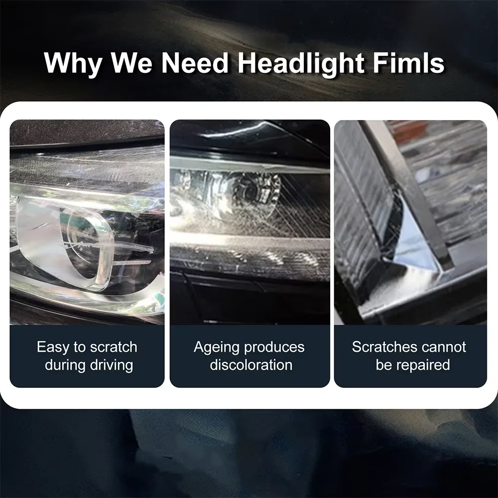 for infiniti qx80 2025 2026 smoke black tpu headlight protection film anti scratch & uv resistant easy install vinyl wrap kit for infiniti qx80 2025 2026 smoke black tpu headlight protection film anti scratch & uv resistant easy install vinyl wrap kit