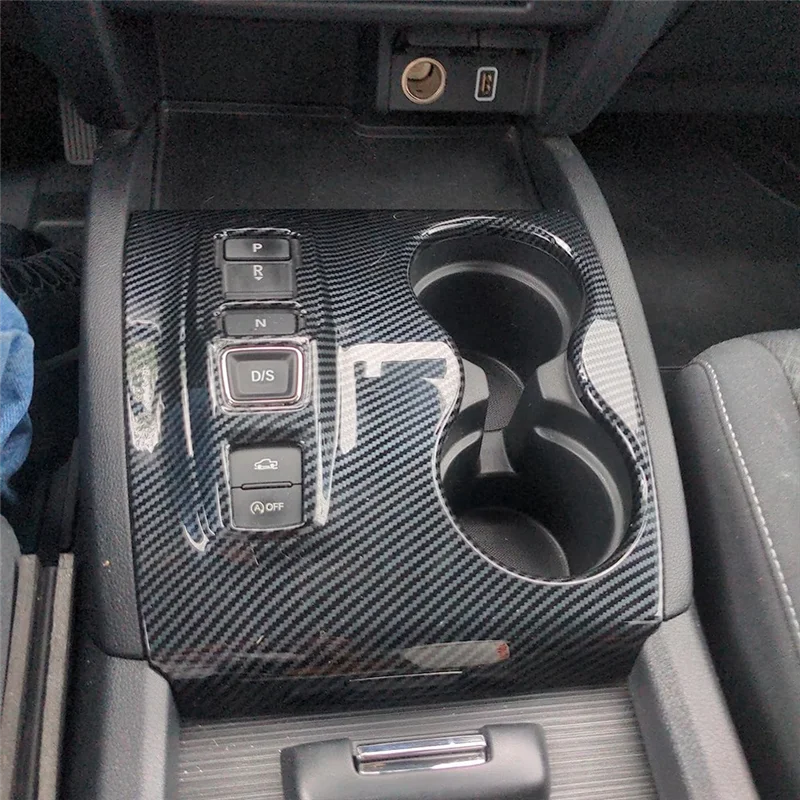 reliable for honda ridgeline 2021 2023 pilot 2016 2022 central control gear shift panel cup holder cover trim carbon fiber car p reliable for honda ridgeline 2021 2023 pilot 2016 2022 central control gear shift panel cup holder cover trim carbon fiber car p