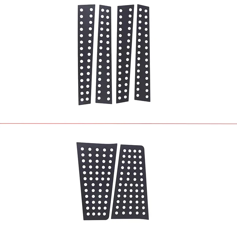aluminum alloy for toyota land cruiser prado 250 lc250 2024+ car mid column rear window honeycomb board sticker car aluminum alloy for toyota land cruiser prado 250 lc250 2024+ car mid column rear window honeycomb board sticker car