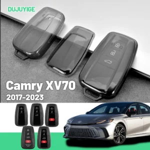 clear tpu car key case for toyota camry xv70 2017 2023 key fob cover protector shell auto accessories 2018 2019 2020 2021 2022