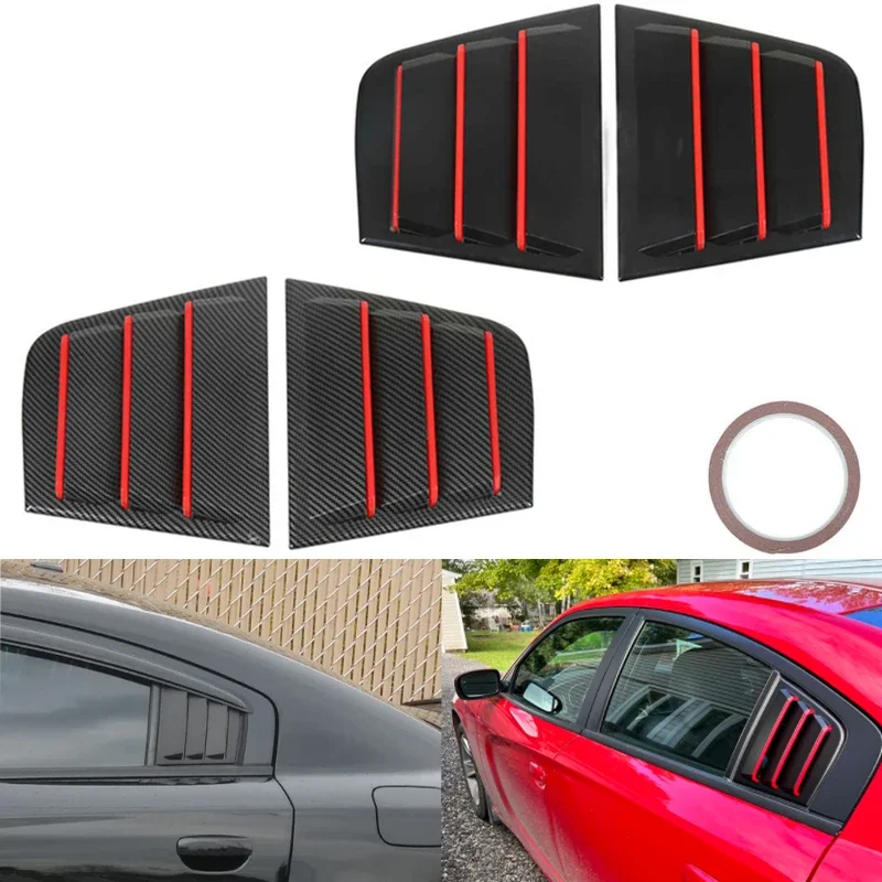 for dodge charger 2011 ~ 2021 car side window louvers air vent scoop shades cover blinds decooration abs stickers for dodge charger 2011 ~ 2021 car side window louvers air vent scoop shades cover blinds decooration abs stickers