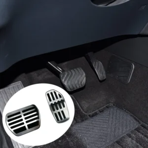 for infiniti qx80 2025 2026 car stainless steel accelerator pedal brake non slip mat interior styling accessories 2pcs