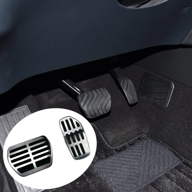 for infiniti qx80 2025 2026 car stainless steel accelerator pedal brake non slip mat interior styling accessories 2pcs for infiniti qx80 2025 2026 car stainless steel accelerator pedal brake non slip mat interior styling accessories 2pcs