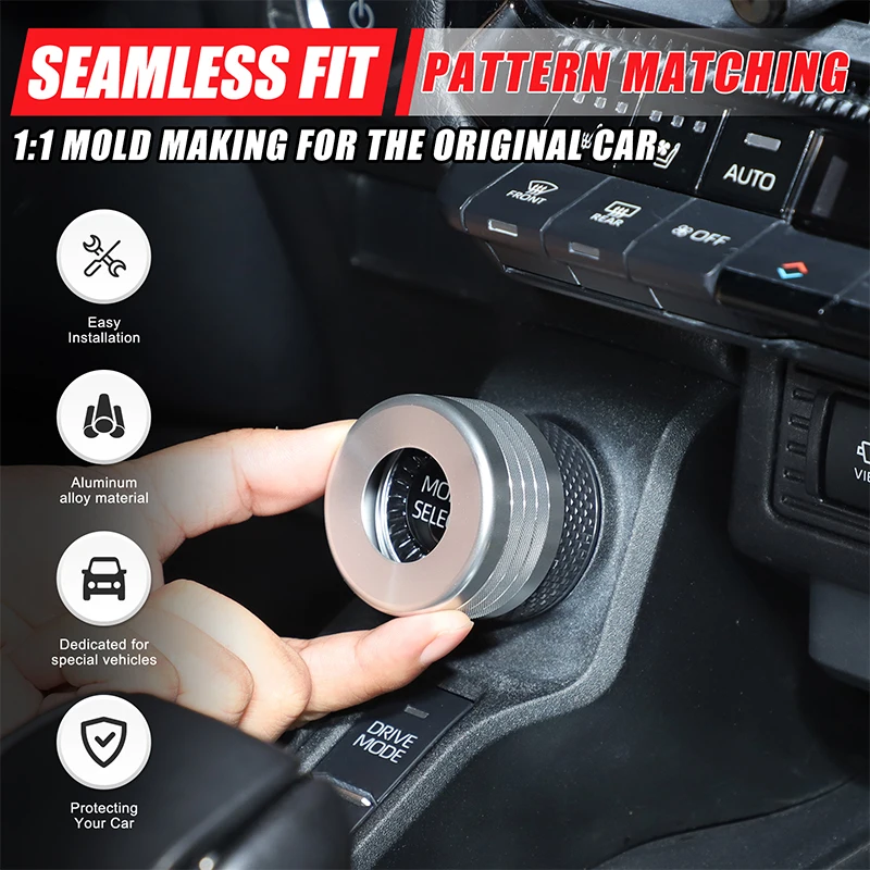 for toyota land cruiser 250 prado j250 lc250 2024 2025 car driving mode knob ring switch knob cover sticker for toyota land cruiser 250 prado j250 lc250 2024 2025 car driving mode knob ring switch knob cover sticker